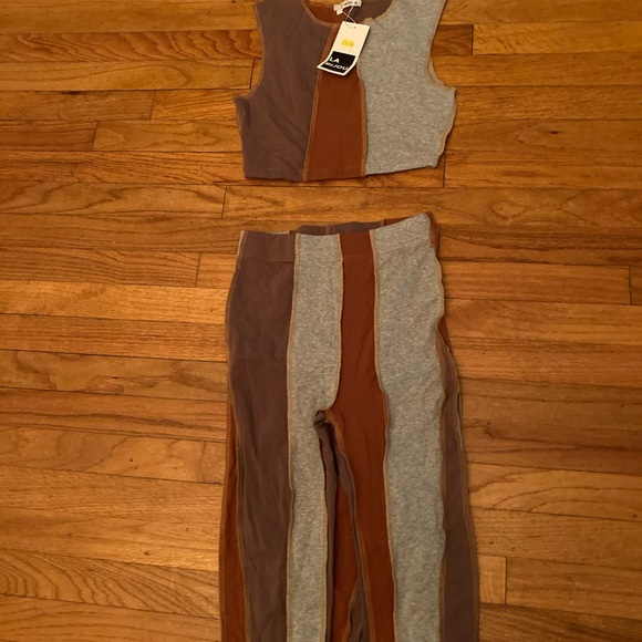 Cute multicolored crop set! New. - Picture 2 of 3